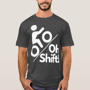 Oh, ploeg! Minimaal ontwerp van de bergen Bike Rid T-shirt
