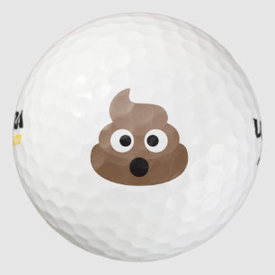 Oh Poo Emoji Golfballen
