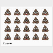 Oh Pop Emoji met bril Vierkante Sticker (Vel)