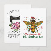 Oh prettige kerstcadeautjes voor kerstbijen informatiekaartje (Voorkant / Achterkant)