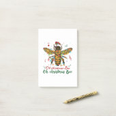 Oh prettige kerstcadeautjes voor kerstbijen post-it® notes (Op bureau)
