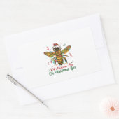 Oh prettige kerstcadeautjes voor kerstbijen rechthoekige sticker (Envelop)