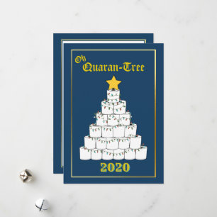 Oh Quarantine Toilet Papier Kerstboom Grappig 20 Feestdagenkaart