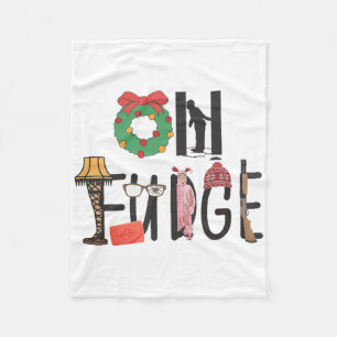 Oh Santa Hoed Leuke Kerstverhaal Familie Kerstmis  Fleece Deken