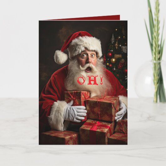 OH! SANTA'S LIST GRANDSON CHRISTMAS CARD BEDANKKAART (Voorkant)