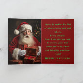 OH! SANTA'S LIST GRANDSON CHRISTMAS CARD BEDANKKAART (Binnen)