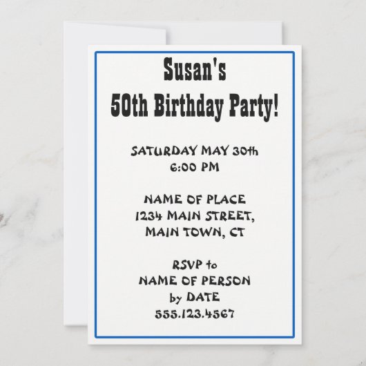 Oh schaap, iemand wordt 50 50ste verjaardag kaart (Achterkant)