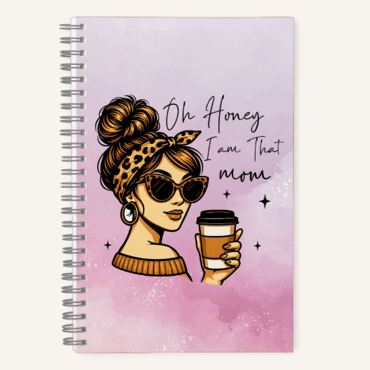 Oh schat, ik ben dat mama spiraal Notitieboek (Voorkant)
