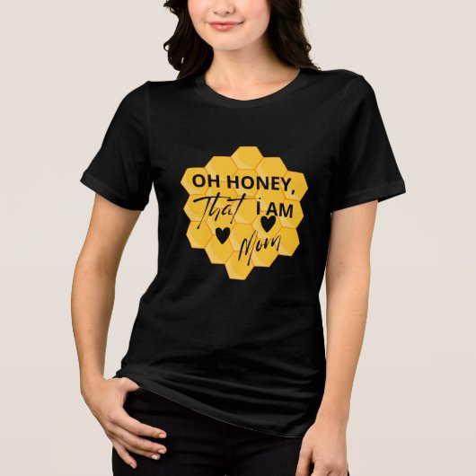 Oh schat, ik ben die moeder - grappig sassy quote  Tri-Blend shirt (Voorkant)