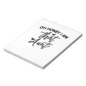 Oh schat, ik ben die tante. notitieblok (Linkerzijde)