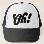 Oh! Schattige Retro Typografie Pet (Voorkant)