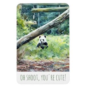Oh, schiet, je bent Schattige panda magneet