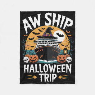 Oh Schip Halloween Reis Cruise Enthousiasten Griez Fleece Deken