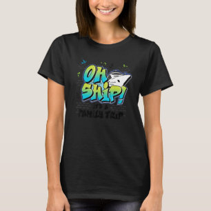Oh Schip Het is een familie reis Graffiti Airbrus T-shirt