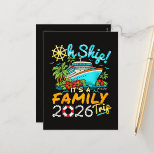 Oh Schip Het is een gezinsreis 2026 Overeenkomstig Feestdagenkaart