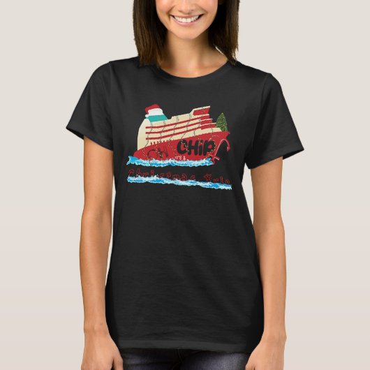 Oh schip het is een kerstreis kerst cruise t-shirt (Voorkant)