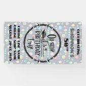 Oh schip het is een verjaardagsreis cruise deur spandoek (Horizontaal)