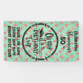 Oh schip het is een verjaardagsreis cruise deur spandoek (Horizontaal)