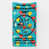 Oh schip het is een verjaardagsreis cruise deur spandoek (Verticaal)