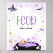 Oh Sheet Boo-y Halloween Baby shower Eten Poster (Voorkant)