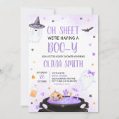 Oh Sheet Boo-y Halloween Baby shower Kaart (Voorkant)