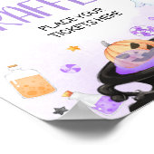 Oh Sheet Boo-y Halloween Baby shower Luier Raffle Poster (Hoek)