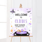 Oh Sheet Boo-y Halloween Baby shower Welkom Poster