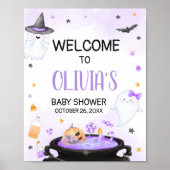 Oh Sheet Boo-y Halloween Baby shower Welkom Poster (Voorkant)