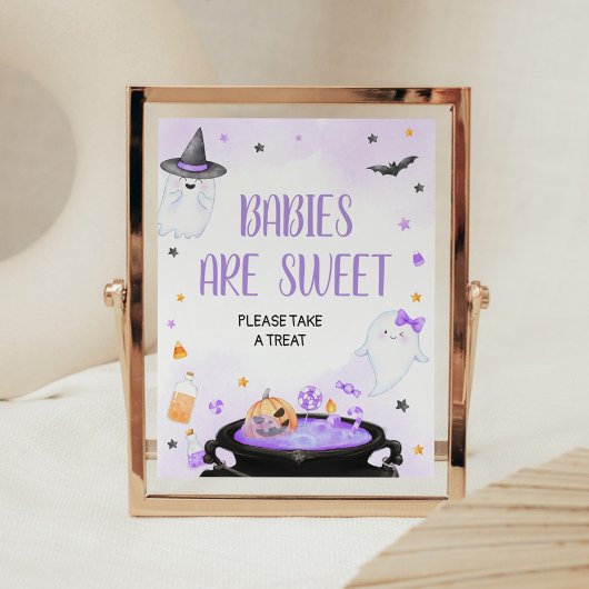 Oh Sheet Boo-y Halloween Baby's zijn zoet Poster