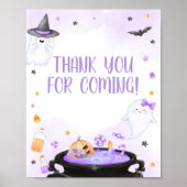 Oh Sheet Boo-y Halloween Bedankt voor je komst Poster (Voorkant)
