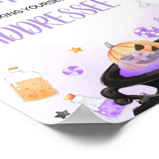 Oh Sheet Boo-y Halloween Envelope Station Poster (Hoek)
