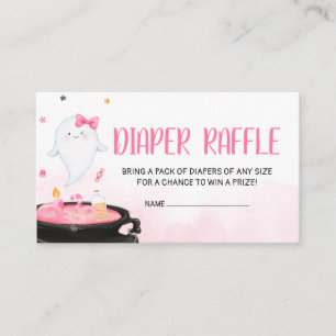 Oh Sheet Ghoul Halloween Baby shower Luier Raffle Informatiekaartje