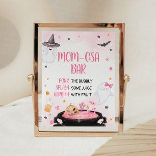 Oh Sheet Ghoul Halloween Baby shower Mom Osa Bar Poster