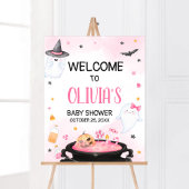 Oh Sheet Ghoul Halloween Baby shower Welkom Poster