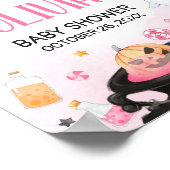 Oh Sheet Ghoul Halloween Baby shower Welkom Poster (Hoek)