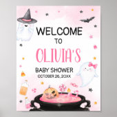 Oh Sheet Ghoul Halloween Baby shower Welkom Poster (Voorkant)
