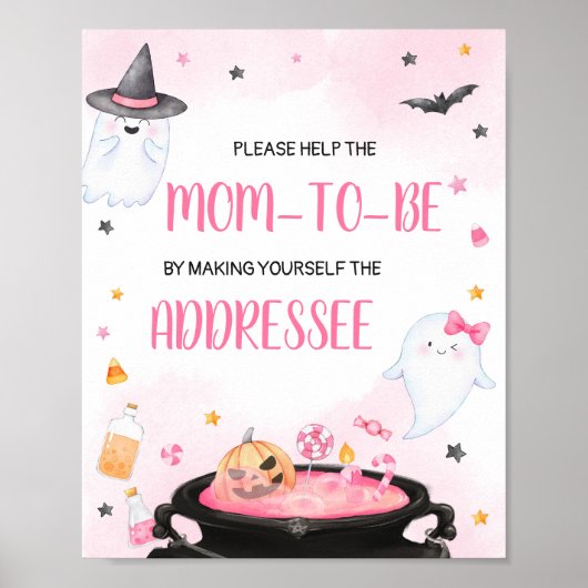 Oh Sheet Ghoul Halloween Envelope Station Poster (Voorkant)