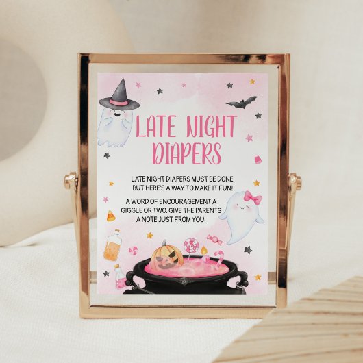 Oh Sheet Ghoul Halloween Late Night Luiers Poster