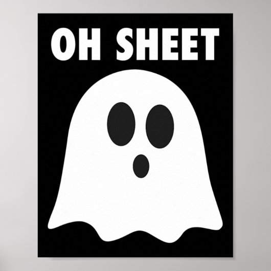 Oh Sheet - Humoristische Halloween Spin Oh Sheet M Poster (Voorkant)