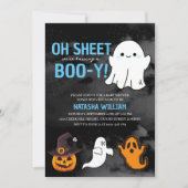 Oh Sheet, we hebben een Boo-y Boy Halloween Kaart (Voorkant)
