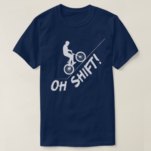 Oh Shift Bicycle MB en Bike Riders T-shirt (Design voorkant)