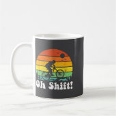 Oh Shift Funny Mountain Bike Rider Biking Retro Cy Koffiemok (Links)