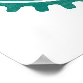 Oh Shift Retro Mountain Bike  MTB-fietsen Poster (Hoek)