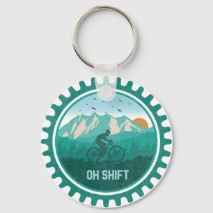 Oh Shift Retro Mountain Bike  MTB-fietsen Sleutelhanger