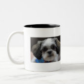 OH SHIH TZU Het is Koffietijd Tweekleurige Koffiemok (Links)