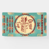 Oh Ship It's A Birthday Trip Cruise Door Spandoek (Horizontaal)