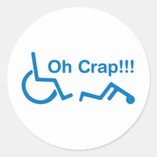 Oh shit ronde sticker