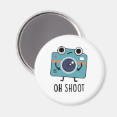 Oh Shoot Funny Photoshop Pun Magneet (Voorkant / Achterkant)