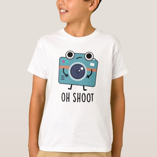Oh Shoot Funny Photoshop Pun T-shirt (Voorkant)