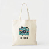 Oh Shoot Funny Photoshop Pun Tote Bag (Voorkant)
